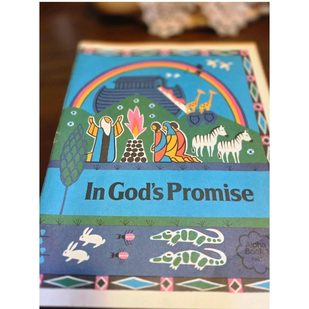 vintage Set Of Two Kids Sunday School Teaching Book And Story Tell Me About God